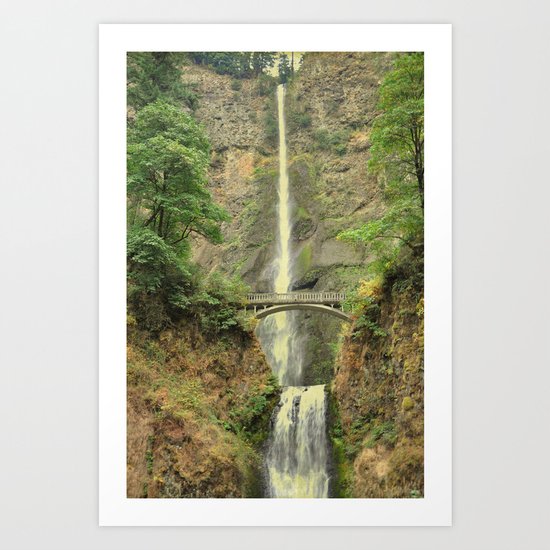 MULTNOMAH FALLS - OREGON Art Print