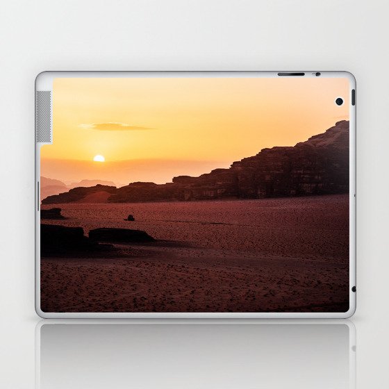 Wadi Rum Sunset, Jordan, Landscape, Travel Photography Laptop & iPad Skin