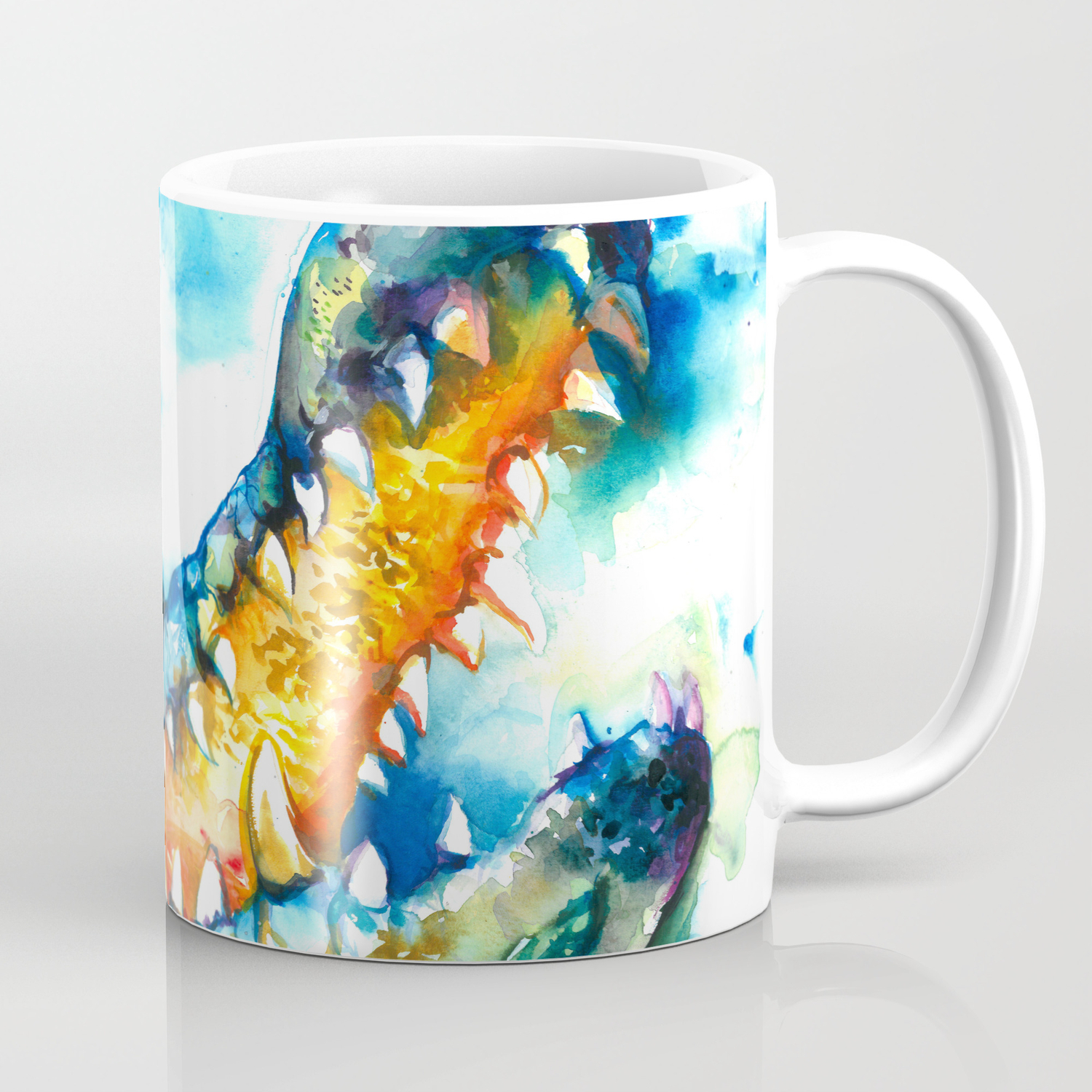 Crocodile Watercolor Painting Coffee Mug By Soostiberiu Society6