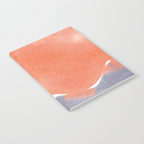 orange blue graphite Notebook