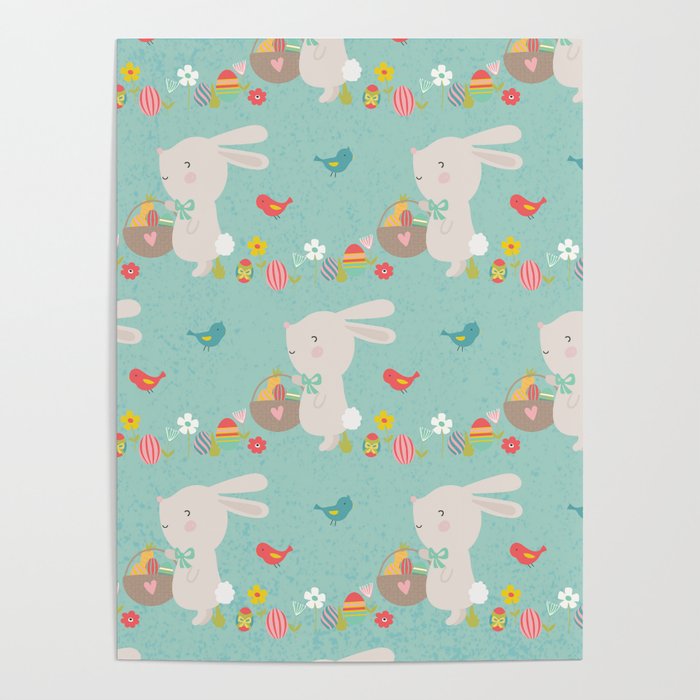 Amazing Easter Bunnies Design Poster