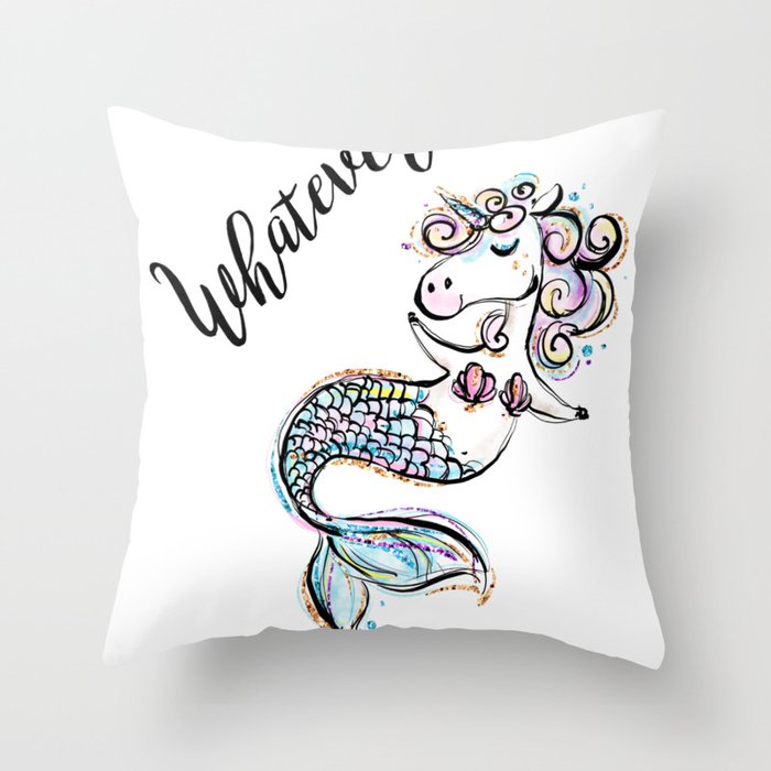 funny mermaid pillow