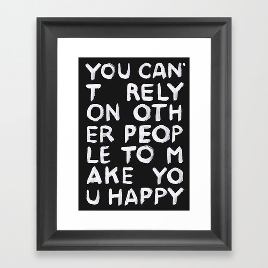 Rely Framed Art Print