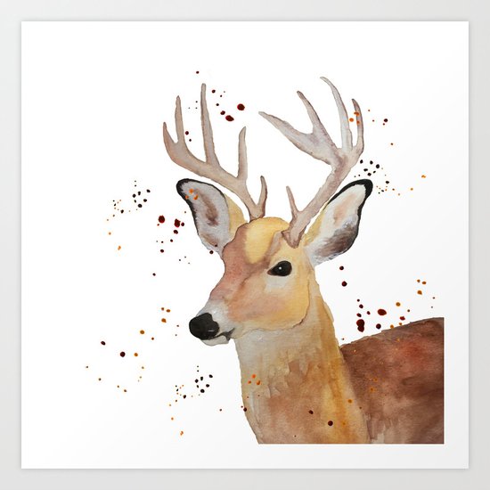 Deer Art Print