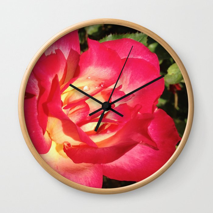 Brilliant Rose Wall Clock
