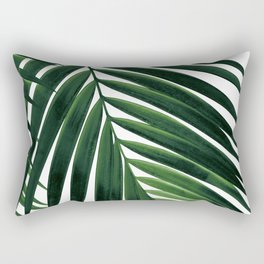 Tropical Green Palm Leaf #1 #botanical #decor #art #society6 Rectangular Pillow