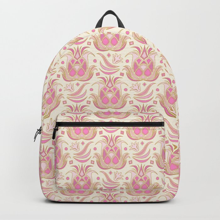 Pineapple Deco // Pastel Pink Backpack