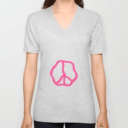 wavy peace V Neck T Shirt
