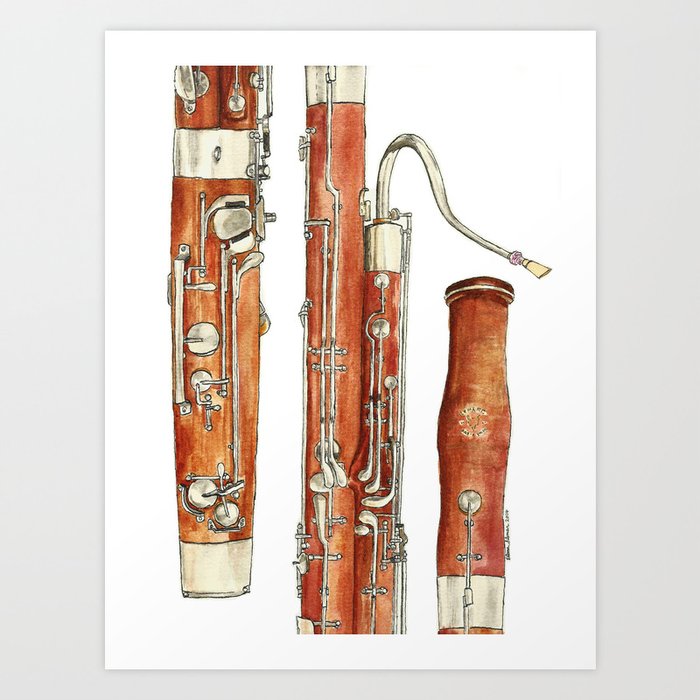 Bassoon Art Print