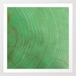 Green wood Art Print