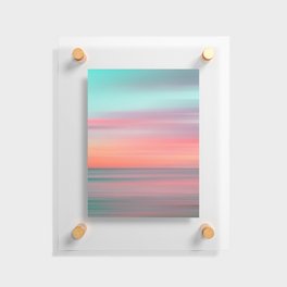 Evening Sunset Colors at Sea Floating Acrylic Print