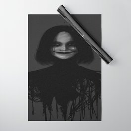 horror scary art for Psychological lovers women and men Wrapping Paper