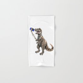 "Selfiesaurus" - T-Rex Dinosaur Selfie Hand & Bath Towel