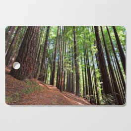 Sequoias in Cabezon de la Sal, Spain. Cutting Board