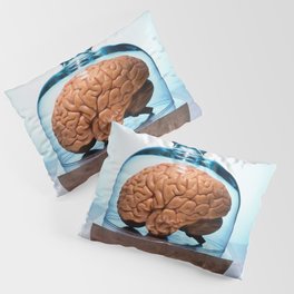 Brain under glass specimen  Pillow Sham