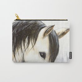 White Horse / Equestrian Horseback Equine Animal Mare Stallion Arabian English Western Rider Stable Carry-All Pouch