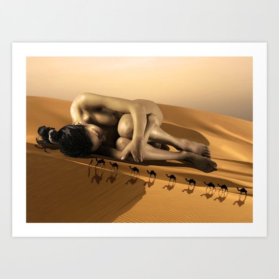 Pretend You Don't See Me Art Print