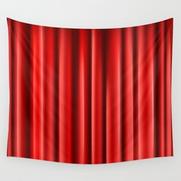 Red Curtain Background Wall Tapestry