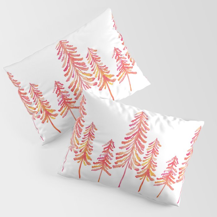Pine Trees – Pink & Peach Ombré Pillow Sham