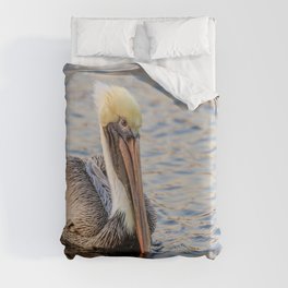 Pelican on the Bayou Duvet Cover