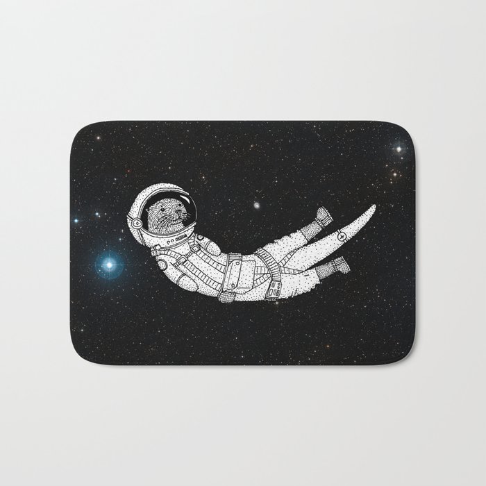 André Floating Around in Otter Space Bath Mat