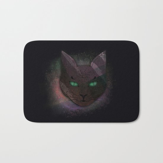 Watching Cat Bath Mat