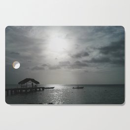 Beautiful Sky Over Pigeon Point Beach Sea Pier Cutting Board