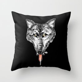 Wolf's Tongue Throw Pillow