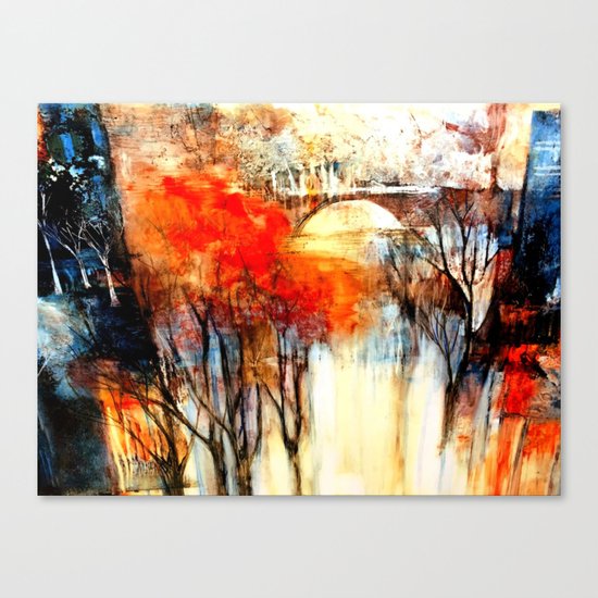 Morning Fog Reflection Canvas Print