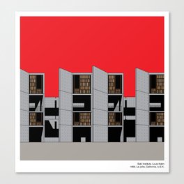 Salk Institute Kahn Modern Architecture Canvas Print