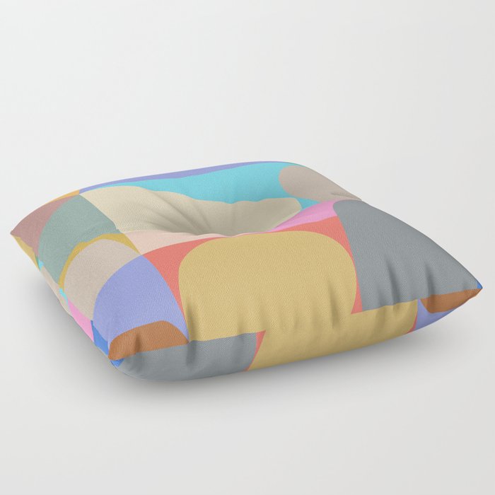 Abstract Shapes 29 Floor Pillow