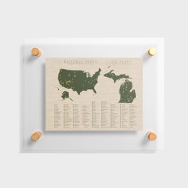US National Parks - Michigan Floating Acrylic Print