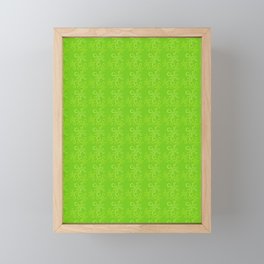 children's pattern-pantone color-solid color-green Framed Mini Art Print