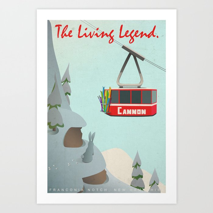Cannon Mountain Tram Art Print