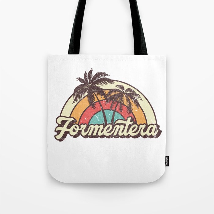 Formentera beach city Tote Bag