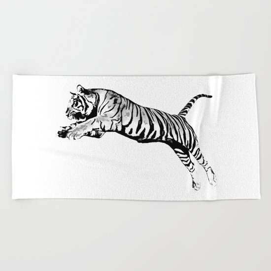 Flying Tiger Beach Towel