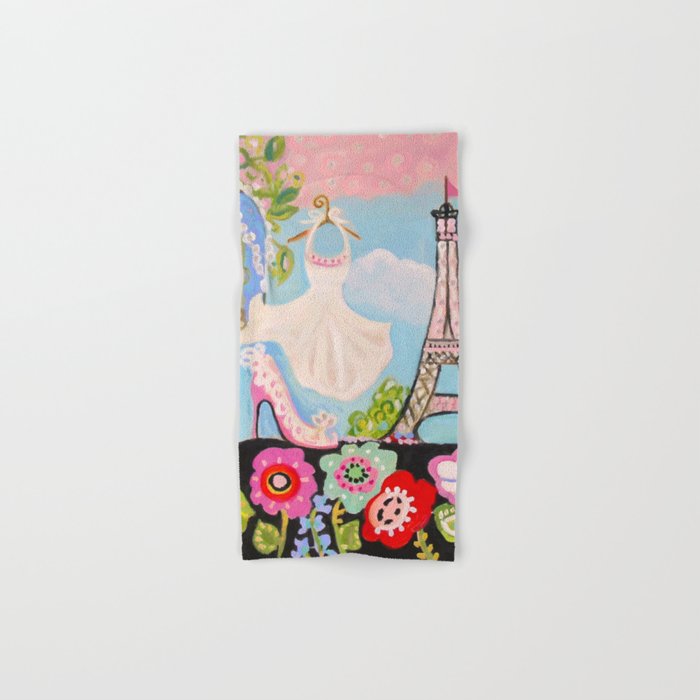 Paris Eiffel Tower Hand & Bath Towel