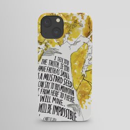 Mustard Seed Faith Tree - Matthew 17:20 iPhone Case