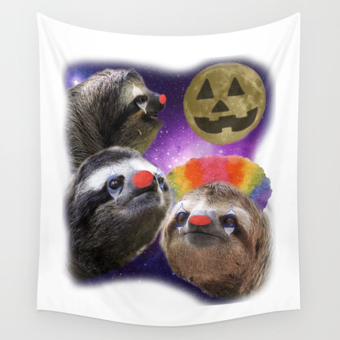 Three Sloth Moon Clown Makeup