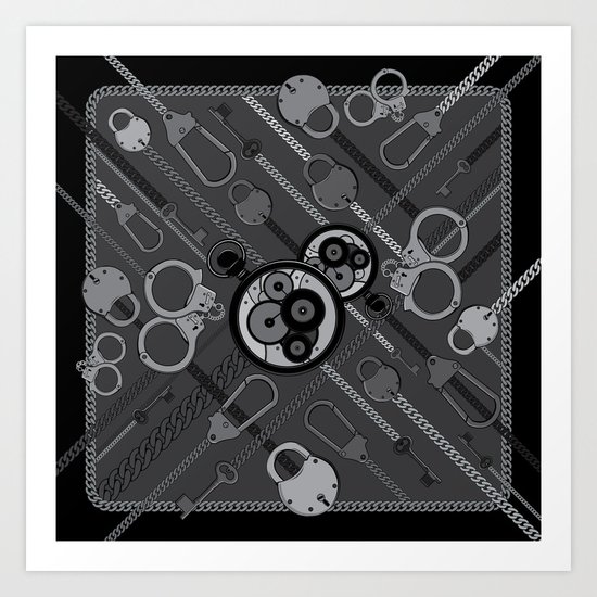 Locks & Chains Scarf Print Art Print
