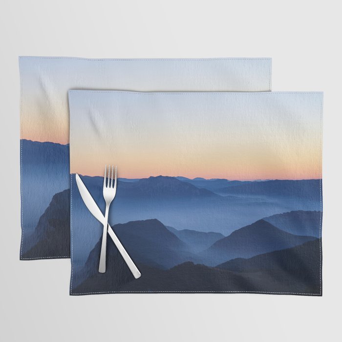 Breathtaking Sunset Mountains Placemat
