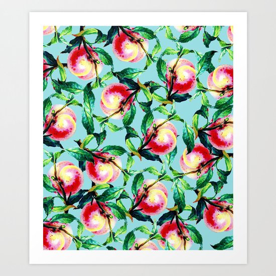 Peachy #society6 #decor #buyart Art Print