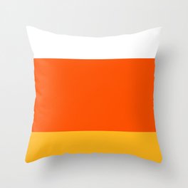 Candy Corn ombre stripe Throw Pillow