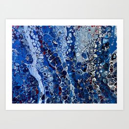 Abstract Acrylic Pour Art - Dish Soap Art Print | Oil, Pouring, Painting, Acrylic, Unique, Tapestry, Hipster, Trippy, Abstract, Pourpainting 