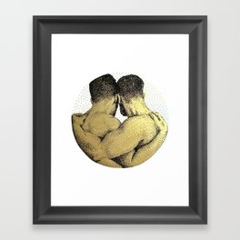 The Pair - NOODDOODs (gold doesn't print shiny) Framed Art Print