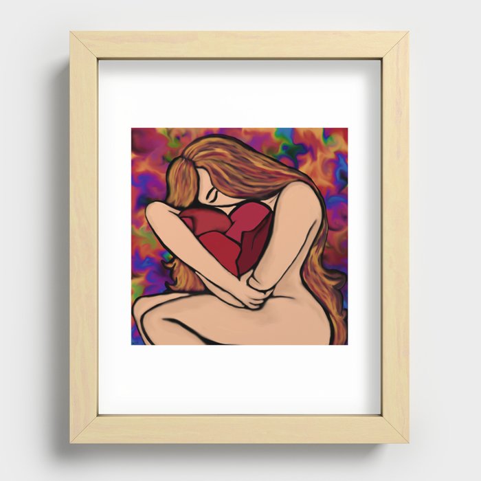 Strong and Brokenhearted Recessed Framed Print