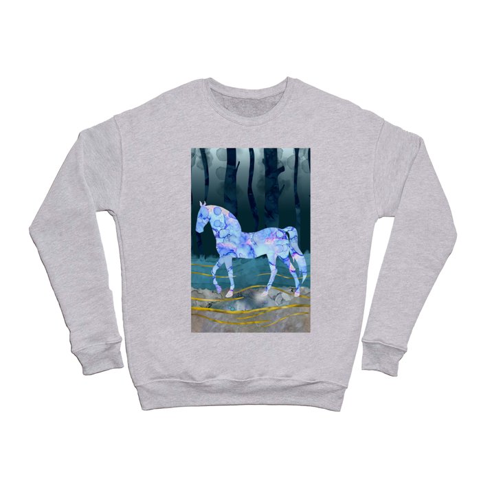 The Mystery Horse - A Woodlands Fantasy Crewneck Sweatshirt