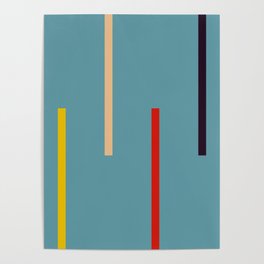 Abstract Classic Stripes Mirian Poster
