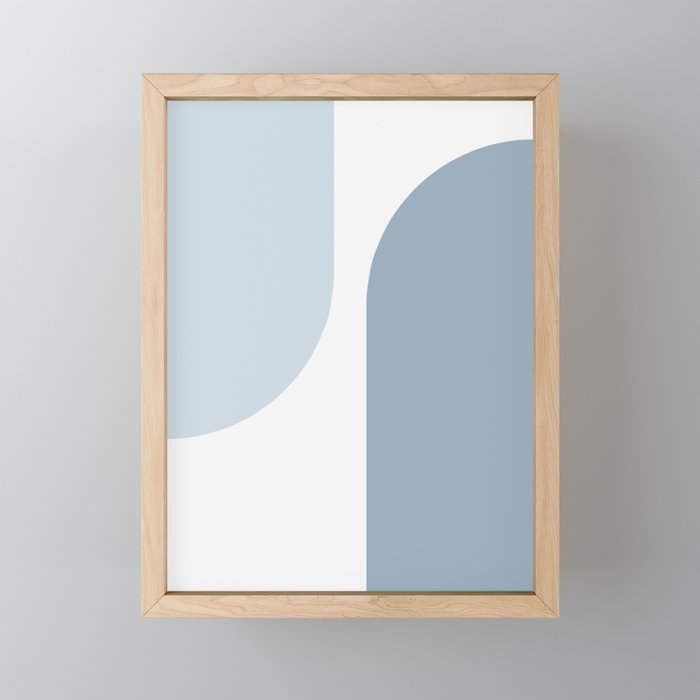 Modern Minimal Arch Abstract XXV Framed Mini Art Print