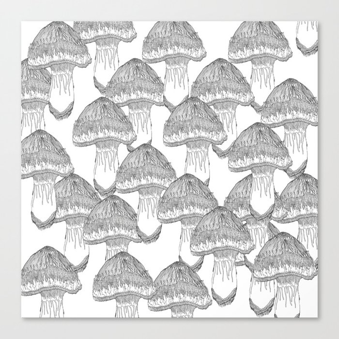 Mushrooms Festival Canvas Print